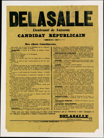 Delasalle : Candidat Républicain