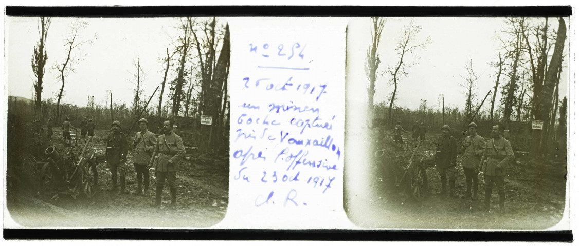 Un minen boche capturé près de Vauxaillon après l'offensive du 23 octobre 1917 Cl. R.