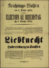 Reichstags-Wahlen vom 1. Februar 1874 = Election au Reichstag du 1er février 1874