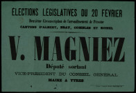 Deuxième circonscription de l'arrondissement de Péronne : V. Magniez
