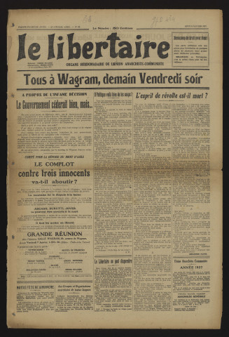 1927 - Le Libertaire