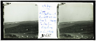 Gros éclatement de 210 boche sur le champ de tir de Verdun