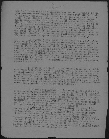 Bulletin du Bureau d'Informations Polonaises - 1945 - n°1-n°7Autre titre : Bulletin d'informations