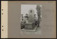 Choisy-le-Roi. Mausolée actuel de Rouget de l'Isle élevé dans le cimetière de Choisy-le-Roi