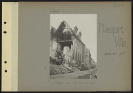Nieuport-Ville. L'hôtel de ville bombardé