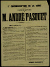 Candidature de M. André-Pasquet
