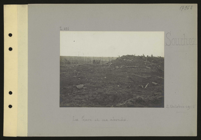 Souchez. La gare et ses abords