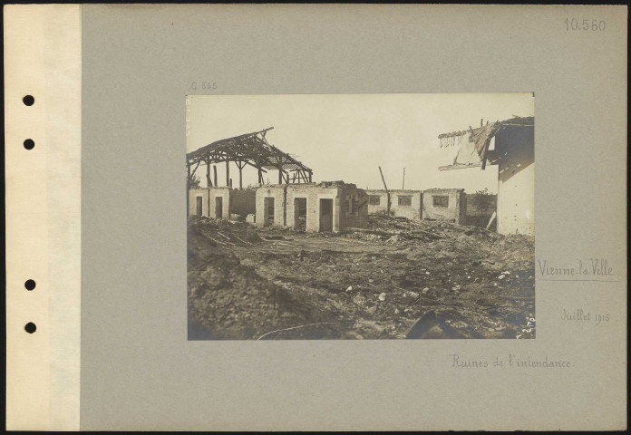 Vienne-la-Ville. Ruines de l'intendance