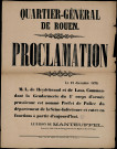 Proclamation : M.L. de Heydebrand et de Lasa… Est nommé Préfet de Police…