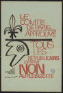 Le comité de Paris prétendant au trône approuve : tous les républicains disent non au plébiscite