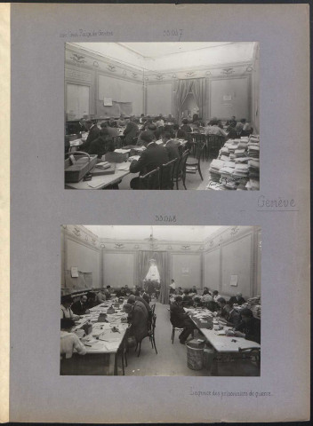 Genève. L'agence des prisonniers de guerre