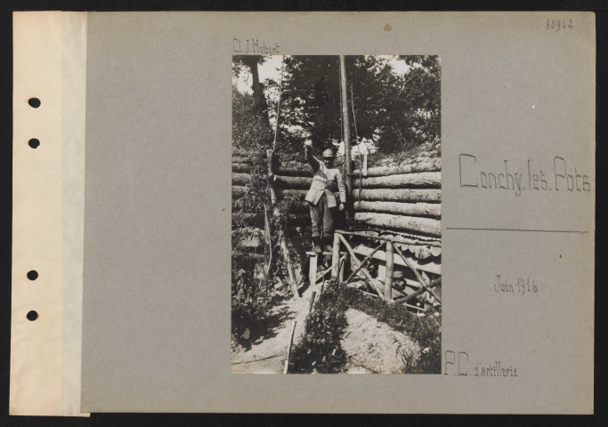 Conchy-les-Pots. PC d'artillerie