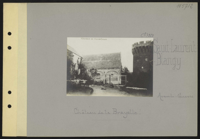 Saint-Laurent-Blangy. Château de la Brayelle