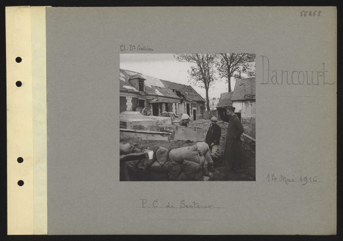 Dancourt. Poste de commandement du secteur