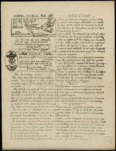 Le mouchoir : n° 22, Sous-Titre : Organe du péril (Ah! Rions)