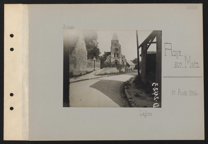 Roye-sur-Matz. L'église
