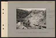 La Panneterie (sud de Libermont) (près). Le canal du nord ; accès nord du canal souterrain