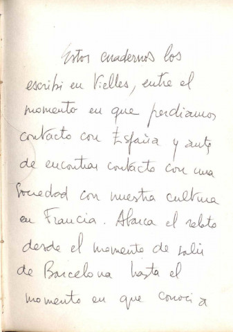 Cuadernos del exilioSous-Titre : De Barcelone à Céret à l'Auvergne