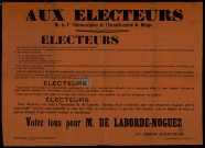 Arrondissement de Dieppe : Votez tous pour M. De Laborde-Noguez