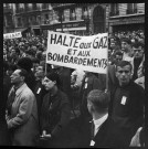 Manifestation contre la guerre au Vietnam. Harold Wilson à Paris