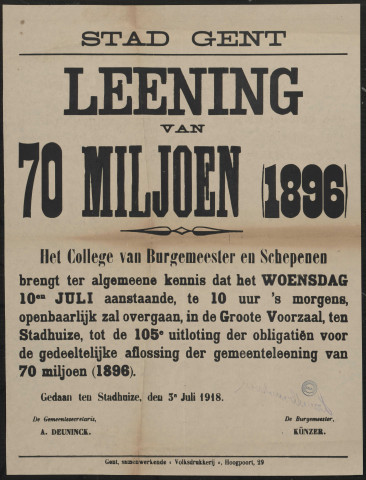 Leening van 70 miljoen (1896)