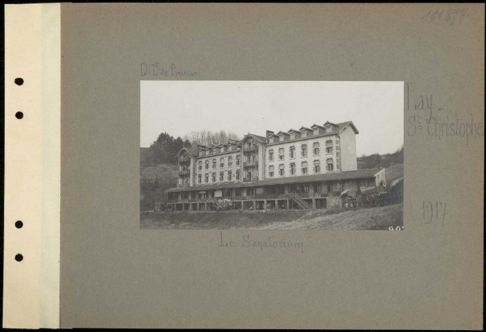 Lay-Saint-Christophe. La sanatorium