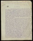Copie d'une lettre du Sapeur Léon Racineux, 6ème Régiment du Génie, Compagnie 11/13 à son lieutenant blessé