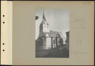 Savigny-sur-Aisne. L'église bombardée