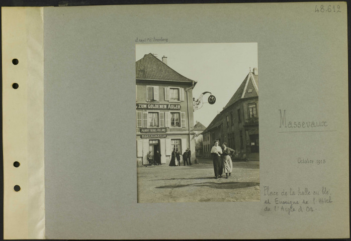 Massevaux. Place de la Halle-au-Blé