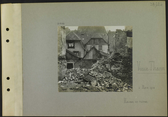 Vieux-Thann. Maison en ruines