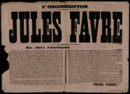 Jules Favre, 5me circonscription