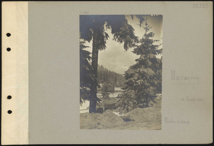 Martimprey. Moulin et étang