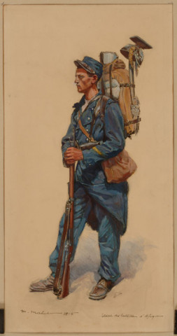 Soldat des bataillons d'Afrique, 1915