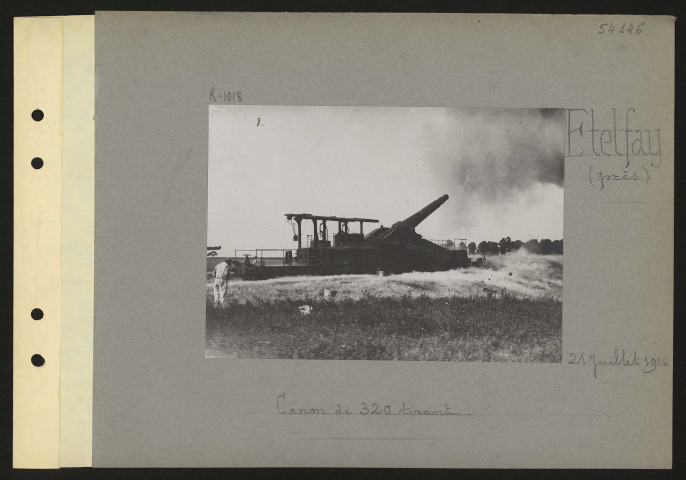 Etelfay (près). Canon de 320 tirant