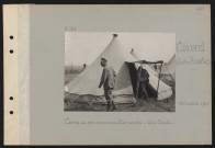 Coivrel (entre Tricot et). Camp de prisonniers allemands : une tente