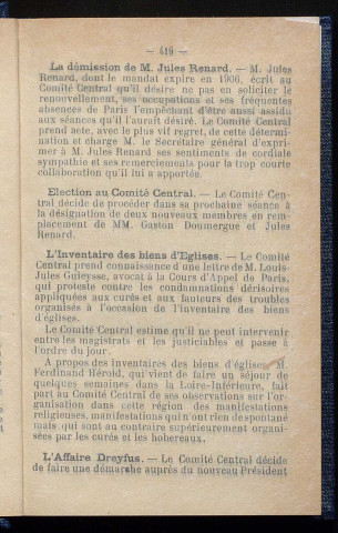 Avril 1906 - Bulletin officiel de la Ligue des Droits de l'Homme