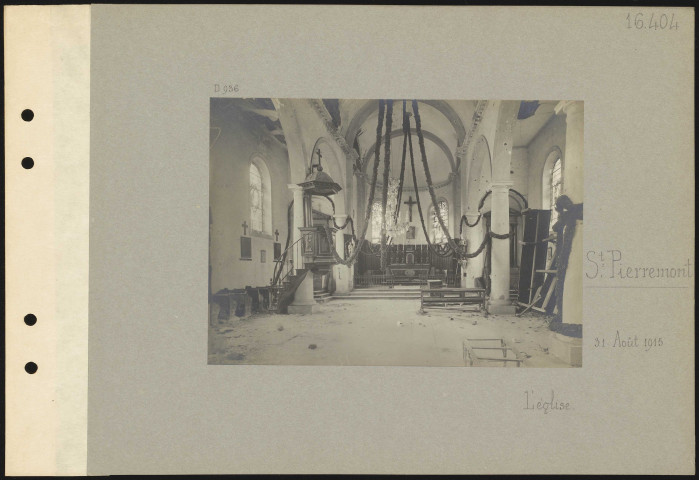 Saint-Pierremont. L'église