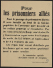 Pour le passage des prisonniers libérés il sera installé... un asile
