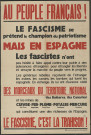 Au peuple Français ! : le fascime c'est la trahison !