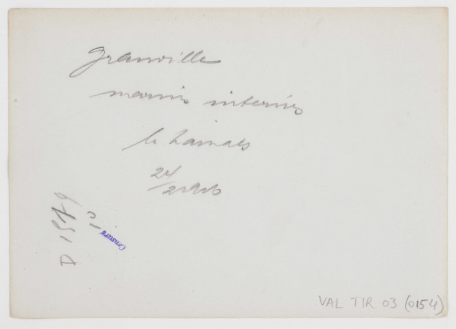 Granville. Marins internés. Les hamacs