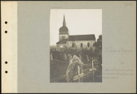 Saint-Jean-d'Ormont. L'église et la partie du cimetière réservée à la 82e brigade (23e et 133e régiments d'infanterie)