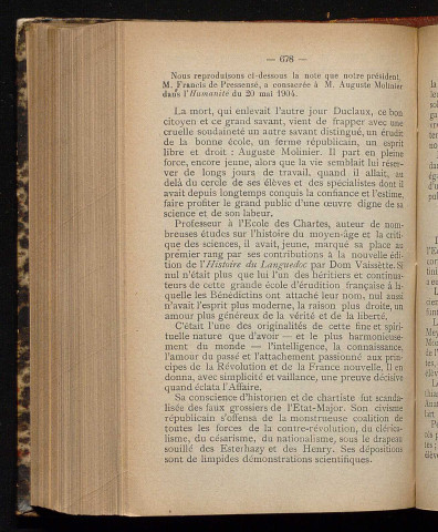 Juin 1904 - Bulletin officiel de la Ligue des Droits de l'Homme