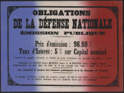 Obligation de la défense nationale : Emission publique