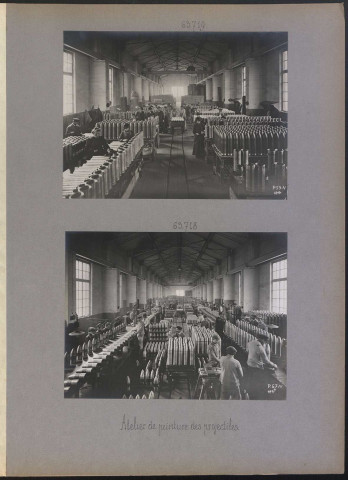 S.l. Atelier de peinture des projectiles