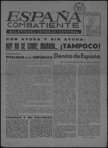 España combatiente (1953 : julio)