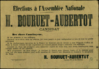 Elections à l'Assemblée Nationale : H. Bouruet-Aubertot Candidat