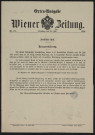 Extra-Ausgabe der Wiener Zeitung, Nr. 174