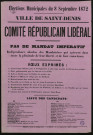 Élections municipales du 8 septembre 1872 Comité Républicain Libéral : Pas de mandat impératif