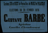 Cantons sud et ouest de Versailles, de Marly et Palaiseau : Gustave Barbé