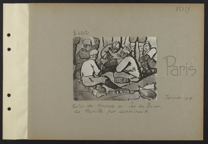 Paris. Salon des Armées au Jeu de paume. La manille par Ladmirault